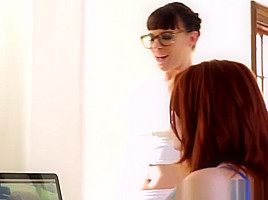 Lesbo Sweetie Massaged