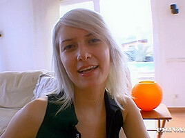 Lora Row Gives Pov Blowjob In The Casting
