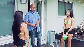 Lucky Dude Fucks Three Stunning Teenage Best Friends In Exchange For Cash
