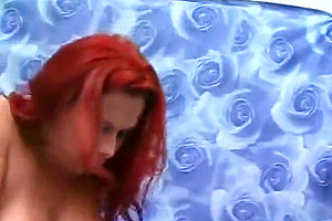 Lustful Redhead Tranny With Mature Stud