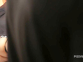 Lustful male pissing on face to his bespectacled milf and fucks her ass to mouth - PissVids