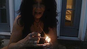 MATURE Step mom lets off stinky farts and smokes outside