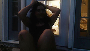 MATURE Step mom lets off stinky farts and smokes outside
