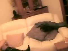 MILF woman gets two cocks in the same period