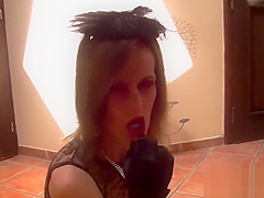 Madame The Whore in sexy Lingerie (French amateur)