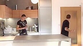 Making dinner: kitchen fuck