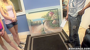 Making the Banging Audition with three defiant babes