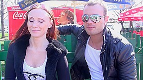 Margot in slut gets her twat slammed in an outdoor sex vid