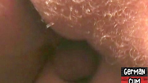 Masked German amateur stud fucked and facialized in sling