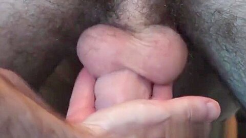 Massage stud fingered before tugjob in office