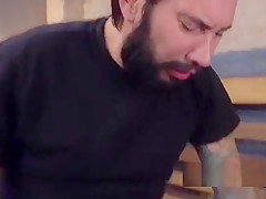 Master gives ass to mouth in threesome