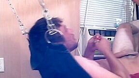 Mature Gaydaddy Fucks Sling Bottom In Homemade Private Video
