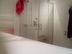 Mature German caught in the shower 2