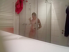 Mature German caught in the shower 2