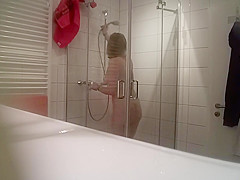 Mature German caught in the shower 2