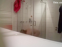 Mature German caught in the shower 2