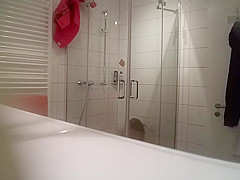 Mature German caught in the shower 2
