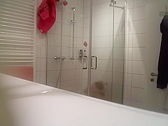 Mature German caught in the shower 2