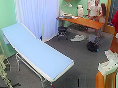 Medical fetish fun with euro patient