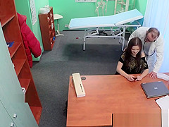 Medical fetish fun with euro patient