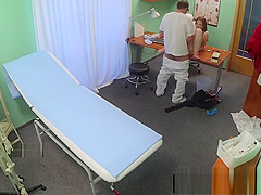 Medical fetish fun with euro patient