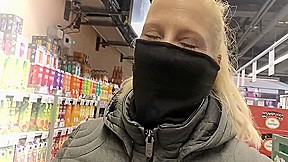Milena Sweet Remotely Controlled Through The Supermarket