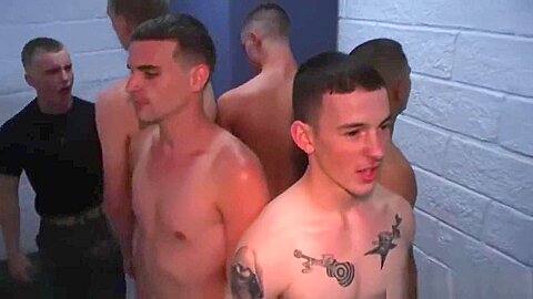 Military Officer Training the New Recruits Leads to Gay Sex