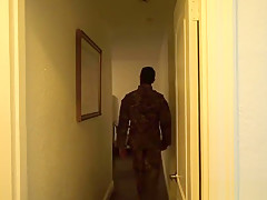 Military Soldier Bareback Fucks Bubble Butt Stepbrother