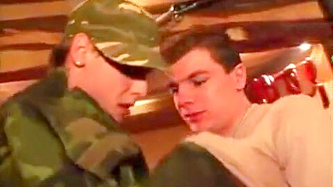 Military guys at bar have orgy