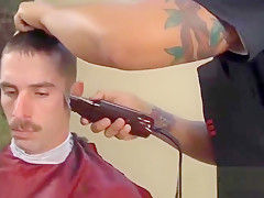 Military haircut and masturbation