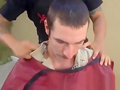 Military haircut and masturbation