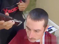 Military haircut and masturbation