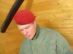 Military men bareback