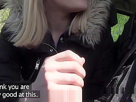 Milk Skinned Blonde Bangs Fake Cop