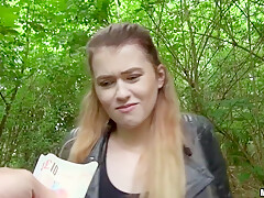Misha Cross In Big-eyed Polish Girl Swallows Strangers Low-hanging