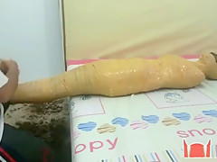 Mummified In Stockings and Tape