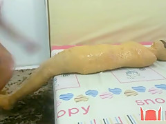 Mummified In Stockings and Tape