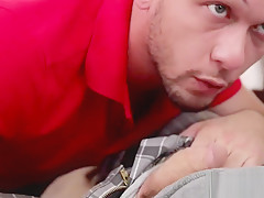 Muscled gay dude raw rides and sucks