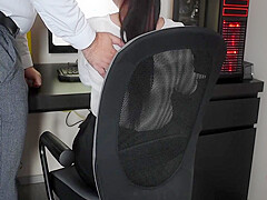 My Dirty Boss Fuck Me In The Office And Cum On My Ass!