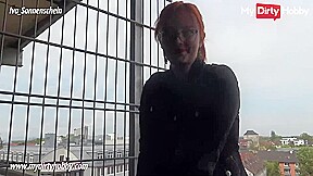 My Dirty Hobby - Horny amateur Iva_Sonnenschein sucks dick in a parking lot