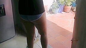 My Perverted Stepmother Likes To Clean In The Street For The Neighbor To See