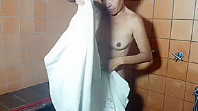 My Stepmother Sucks Me Off After A Horny Shower, What A Vacation