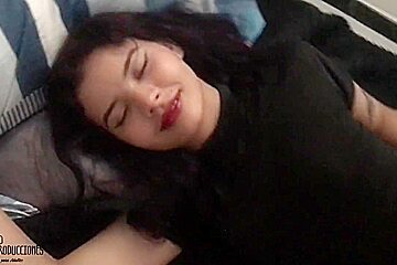 My Stepsister Comes Home Late Makes Me Horny And Gives Me A Good Blowjob