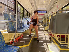 My Transparent Public Flashing With Mini Dress