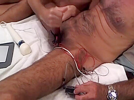 My cock being estimed, jacked and vibed