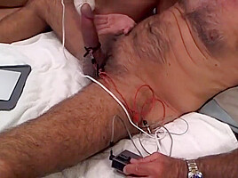 My cock being estimed, jacked and vibed