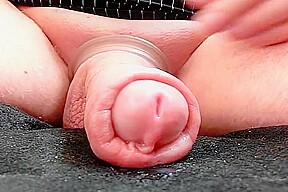 My foreskin cock with precum cum