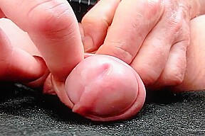 My foreskin cock with precum cum