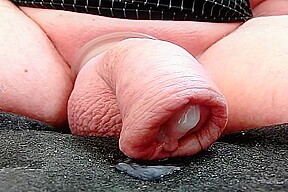 My foreskin cock with precum cum
