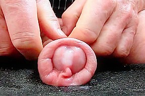 My foreskin cock with precum cum